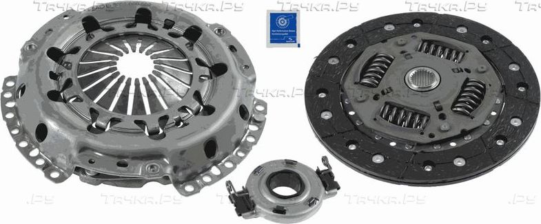 Сцепление (комплект) SACHS для Volkswagen Lupo 1999-2005. Артикул 3000 951 702