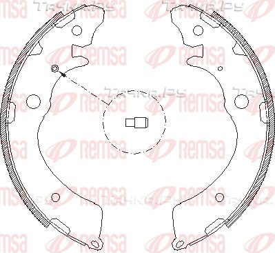 Тормозные колодки Remsa задние для Honda CR-X III 1992-1998. Артикул 4383.00