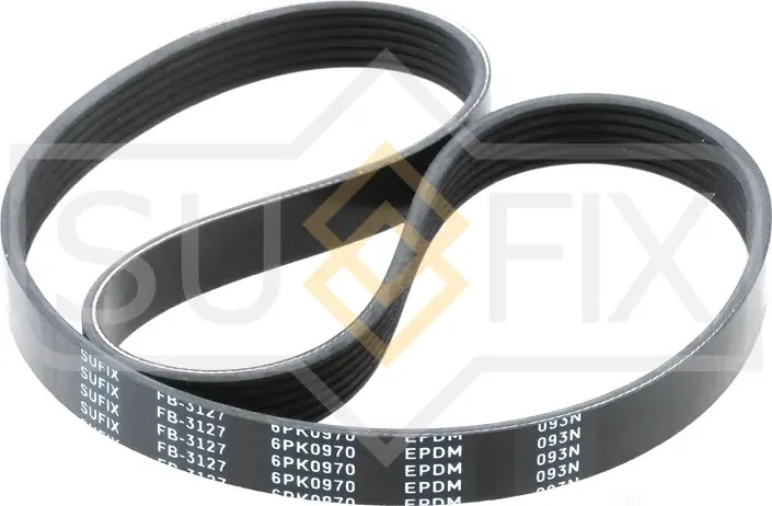 Ремень поликлиновый 6PK0970 (Sufix). Артикул FB3127