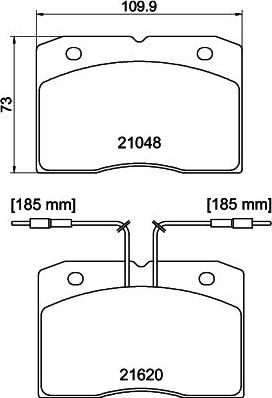 Тормозные колодки Mintex. Артикул MDB1307