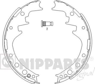 Тормозные колодки Nipparts. Артикул J3502033