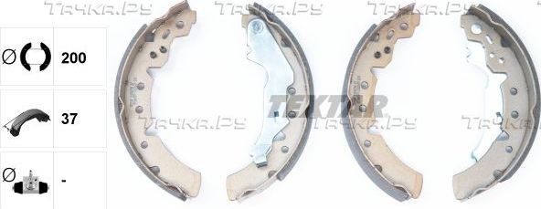 Тормозные колодки Textar задние для Toyota Carina E 1992-1997. Артикул 91056700