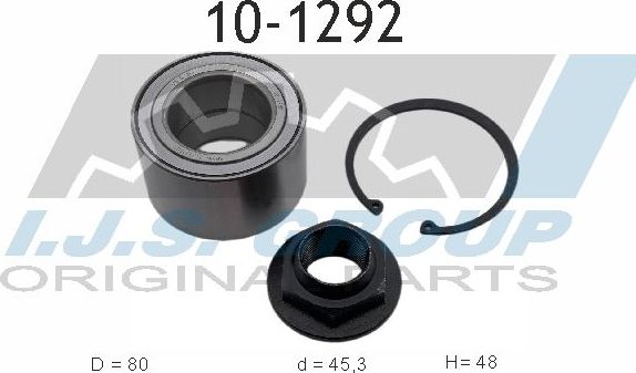 Ступичный подшипник (комплект) IJS Group Technology & Quality. Артикул 10-1292