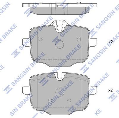 Тормозные колодки Sangsin Hi-Q. Артикул SP1793