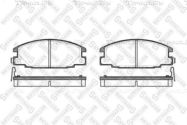 Тормозные колодки Stellox передние для Opel Frontera A 1992-1998. Артикул 249 004B-SX