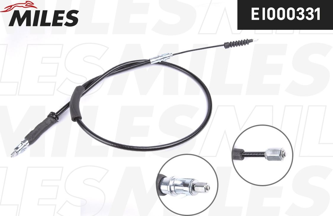 Трос ручника (тросик ручного тормоза) Miles. Артикул EI000331
