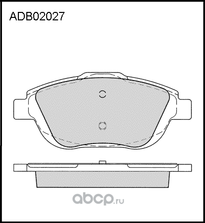 Колодки тормозные (Allied Nippon). Артикул ADB02027