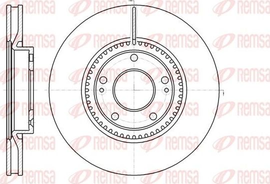 Тормозной диск Remsa. Артикул 61217.10