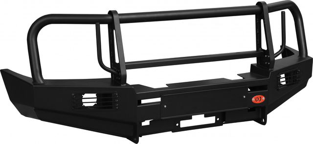 Бампер силовой OJ задний с защитными дугами, вертикальной площадкой лебёдки для Nissan Pathfinder R52 2012-2026. Артикул 02.012.03