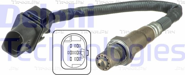 Лямбда-зонд (кислородный датчик) Delphi для Citroen C4 I 2008-2009. Артикул ES20540-12B1