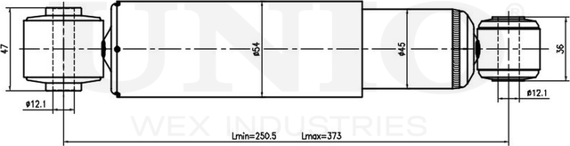 Амортизатор подвески (Unio). Артикул SAB-10692