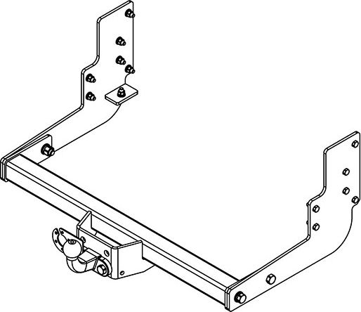 Фаркоп AvtoS для ГАЗ Газель Next (A22R22, A22R32) 2013-2026. Фланцевое крепление. Артикул GAZ-10