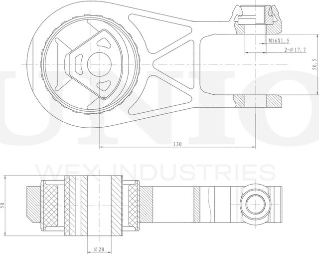 Опора двигателя (Unio). Артикул RMP-15125