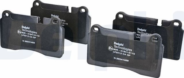Тормозные колодки Delphi (Low-Metallic). Артикул LP2012