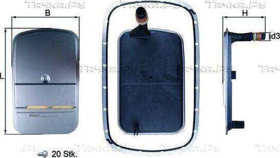 Фильтр АКПП Mahle-Knecht для BMW X5 I (E53) 2000-2006. Артикул HX 159KIT