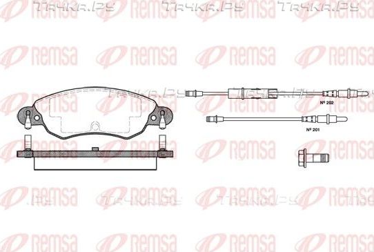 Тормозные колодки Remsa передние для Citroen C5 I 2001-2008. Артикул 0829.04