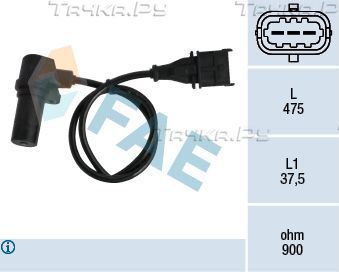Датчик положения коленвала FAE для Lancia Kappa 1994-2001. Артикул 79060