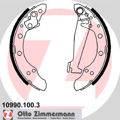 Тормозные колодки Zimmermann. Артикул 10990.100.3