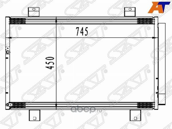 Радиатор кондиционера TOYOTA HIGHLANDER/KLUGER 07-10 (SAT) SAT. Артикул ST-TYG2-394-0