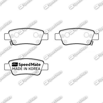 Тормозные колодки SpeedMate. Артикул SM-BPJ624