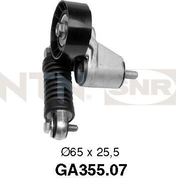 Натяжной ролик (натяжитель) приводного поликлинового ремня NTN / SNR. Артикул GA355.07