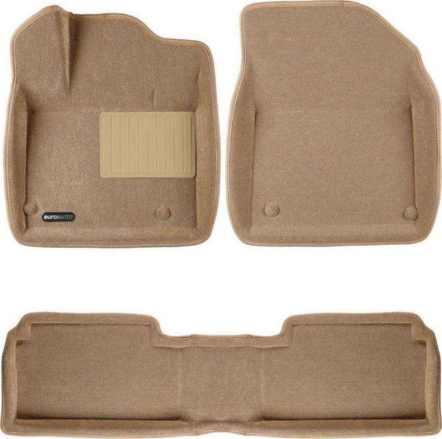 Коврики текстильные Euromat 3D Business для салона Citroen C5 II 2008-2017 БЕЖЕВЫЕ. Артикул EMC3D-001712T