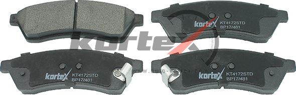 Колодки торм.задн. (Kortex). Артикул KT4172STD