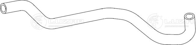 Патрубок отоп. для а/м Lada Largus (12-)/Renault Logan (04-)/Sandero (08-) 1.4i/1.6i [K7M  K7J] отво Luzar (EPDM (Этилен-пропиленовый каучук)). Артикул LPKh 09052