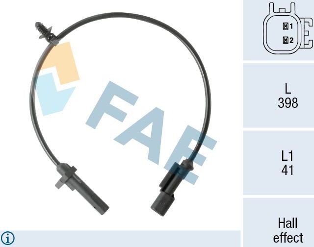 Датчик ABS FAE. Артикул 78570