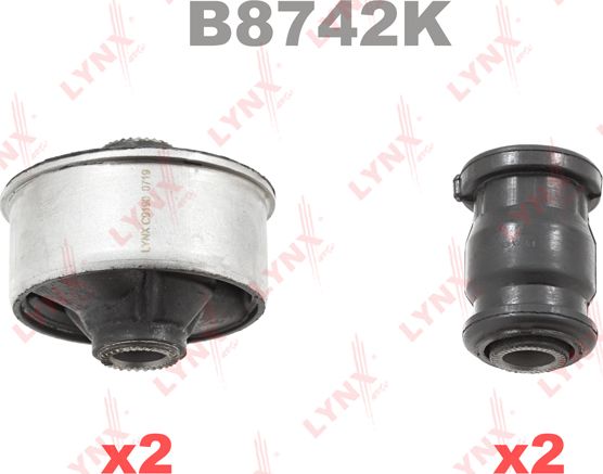 Сайлентблок переднего рычага подвески LYNXauto KIT. Артикул B8742K