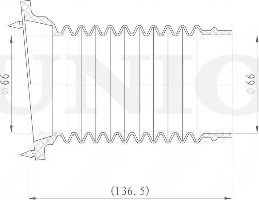 Пыльник амортизатора (Unio). Артикул DUC-10025