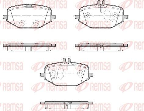 Тормозные колодки Remsa. Артикул 1855.00