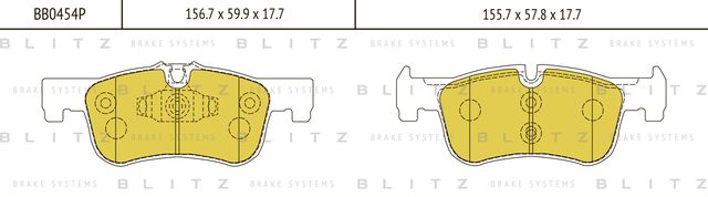Колодки тормозные BMW 1 (F20) / 2 (F22) 10- перед. (Blitz). Артикул BB0454P