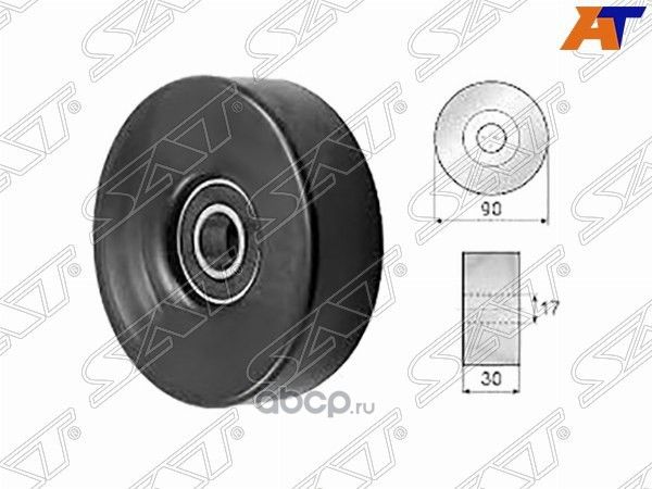 Натяжной ролик приводного ремня TOYOTA 2UZFE (SAT). Артикул ST166030W030