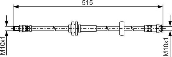 Тормозной шланг Bosch. Артикул 1 987 481 482