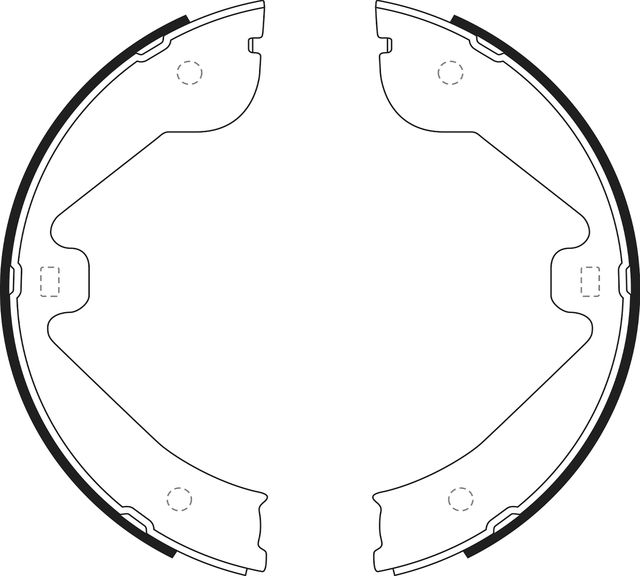 Тормозные колодки (стояночная тормозная система) NiBK. Артикул FN0638