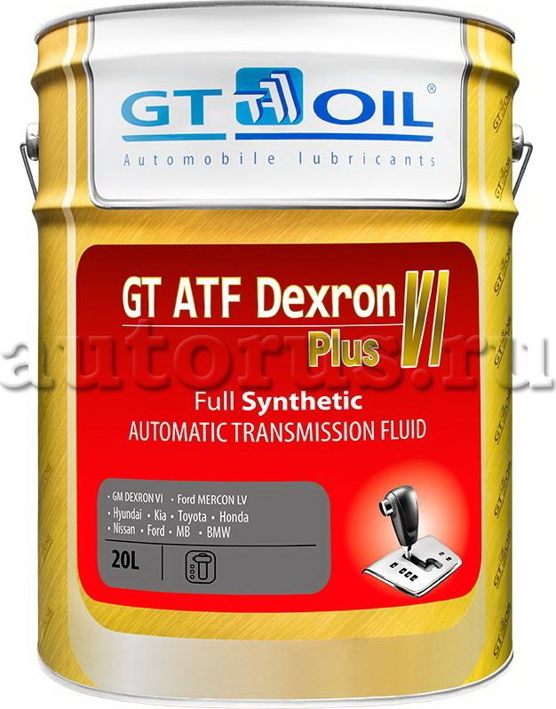Масло транс. GT ATF Dexron VI Plus  20 л (GT OIL). Артикул 8809059408537