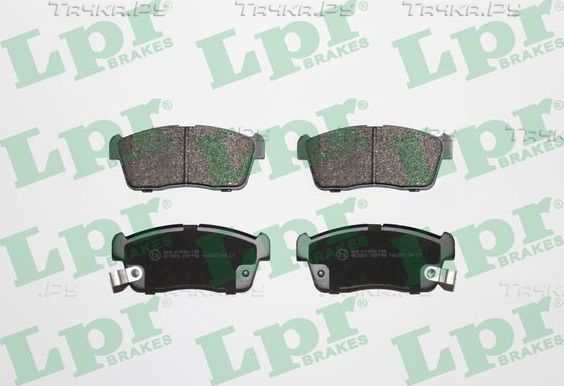 Тормозные колодки LPR передние для Daihatsu Copen I 2006-2012. Артикул 05P796