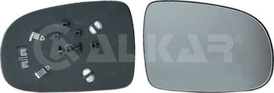 Зеркальное стекло бокового зеркала Alkar правое для Opel Corsa C 2000-2006. Артикул 6426420