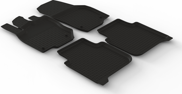 Коврики резиновые Seintex с высоким бортиком для салона Skoda Kodiaq II 5 мест 2023-2026. Артикул 318857