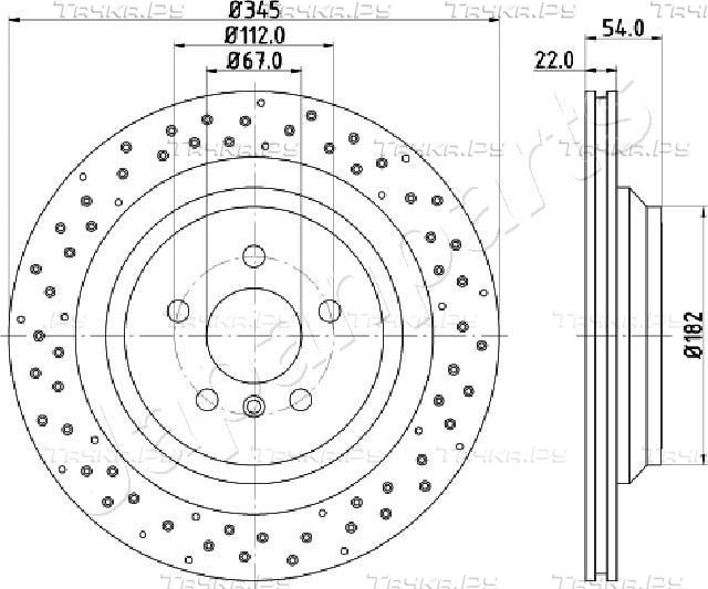 Тормозной диск Japanparts. Артикул DP-0520