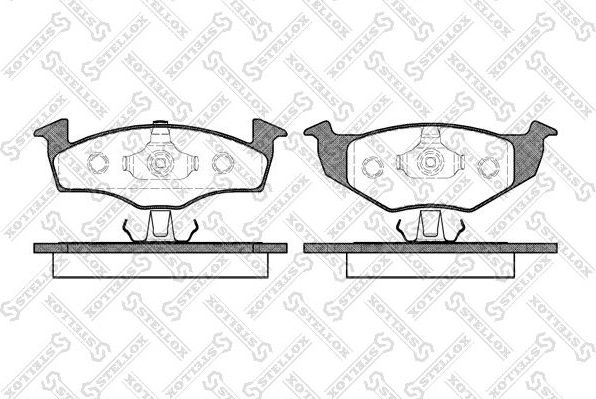 Тормозные колодки Stellox. Артикул 620 000-SX