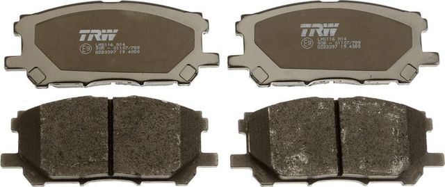 Тормозные колодки TRW COTEC передние для Toyota Harrier II (XU30) 2005-2008. Артикул GDB3397