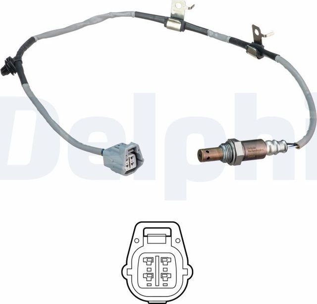 Лямбда-зонд (кислородный датчик) Delphi для Mazda 6 III (GJ) 2012-2026. Артикул ES21320-12B1