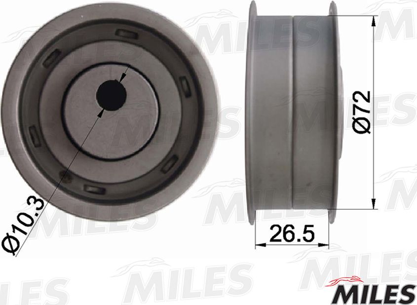 Натяжной ролик (натяжитель) ремня ГРМ Miles. Артикул AG02033