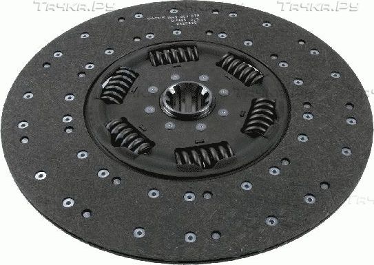 Диск сцепления SACHS для Mercedes-Benz Conecto 2001-2026. Артикул 1878 080 034