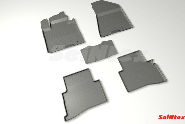 Коврики резиновые Seintex с высоким бортиком для салона Kia Sportage IV 2016-2026. Артикул 87192