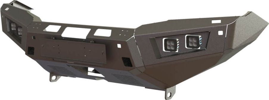 Бампер силовой STC передний для Nissan Patrol Y62 2010-2026 с противотуманными фарами. Артикул STC-NPY62-BF-L1