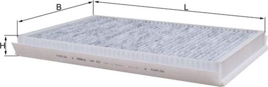 Салонный фильтр Mahle. Артикул LAK 307