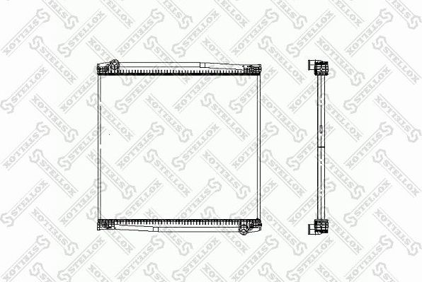 Радиатор охлаждения двигателя Stellox. Артикул 81-03314-SX